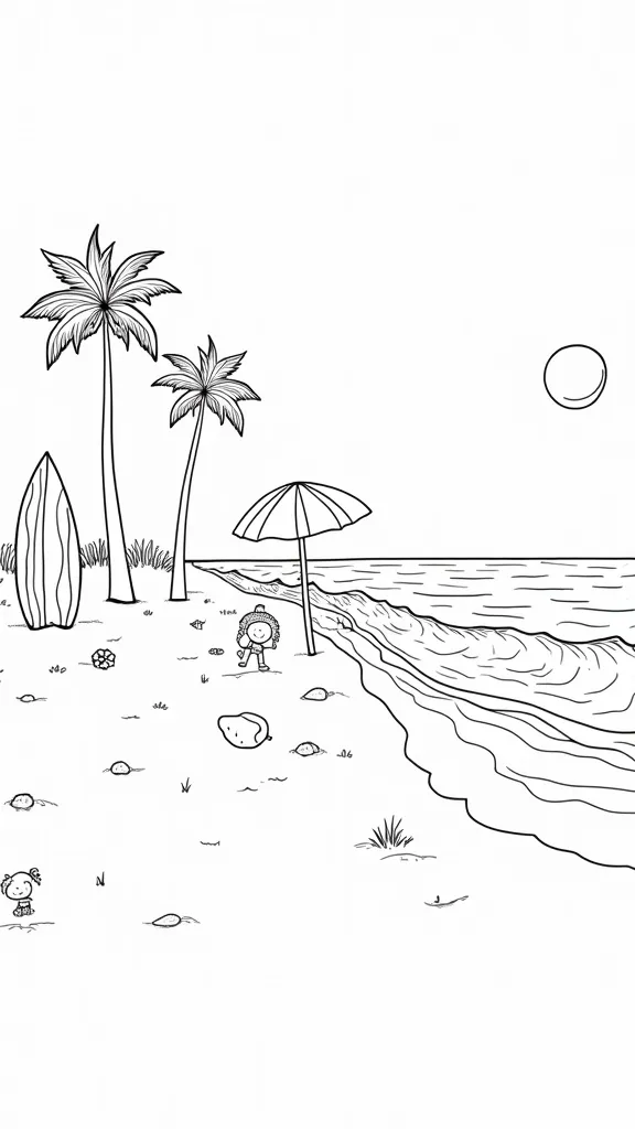 spring break coloring page